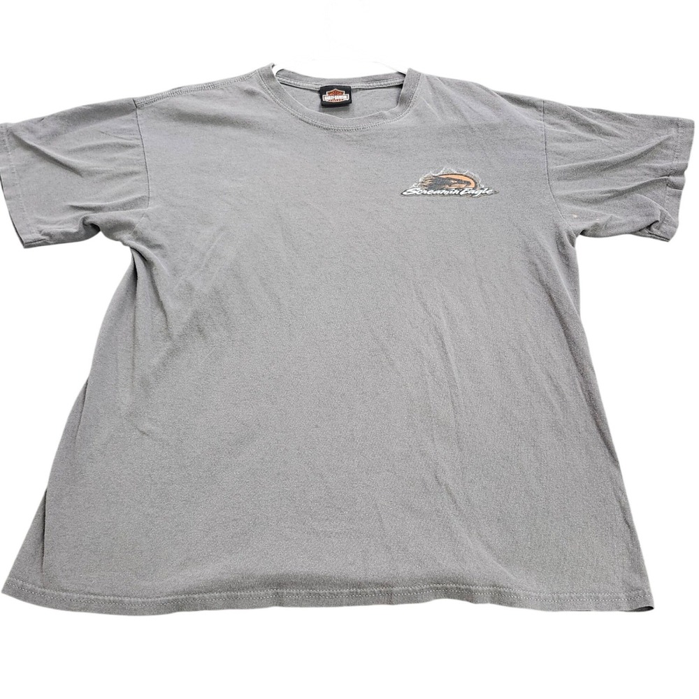 Harley Davidson Screamin Eagle Racing Team Gray Graphic T-Shirt Mens XL 10950